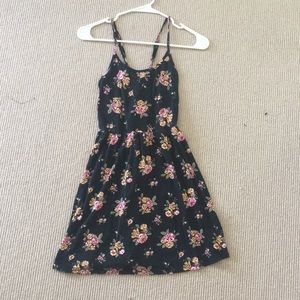 BLACK FLORAL DRESS